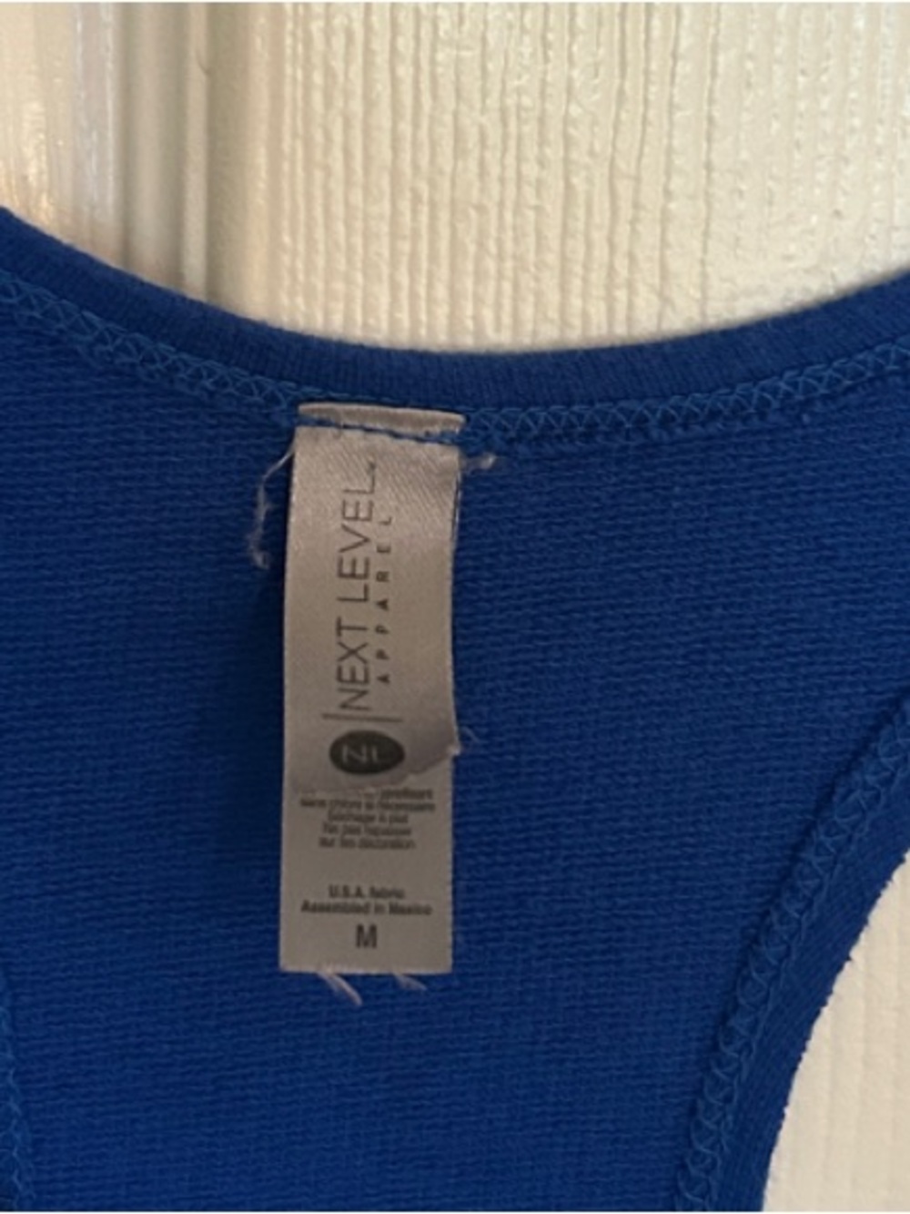 Next Level Apparel Royal Blue Orangetheory 'TEAM USA' Racerback Tank GUC - Picture 2 of 3